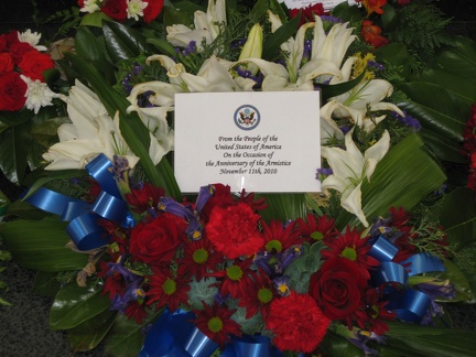 44 USA wreath commemorating Armistice Day